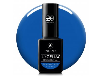 Modrý gel lak LUX GEL LAC 33