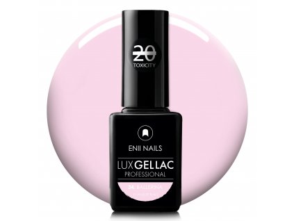 Světlo růžový gel lak LUX GEL LAC 34