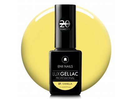 Žlutý gel lak LUX GEL LAC 37 Vanilla