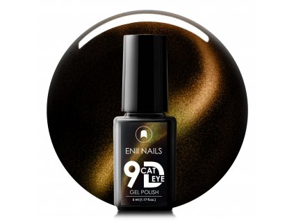 Žluto hnědý Magnetický Gel lak Gel lak CAT EYE 5 Glamour 5ml