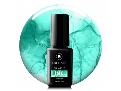 Tyrkysový Zdobící lak na nehty Aquarelle ink 1 Turquoise 5ml copy