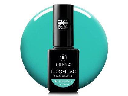 Tyrkysový gel lak LUX GEL LAC 39