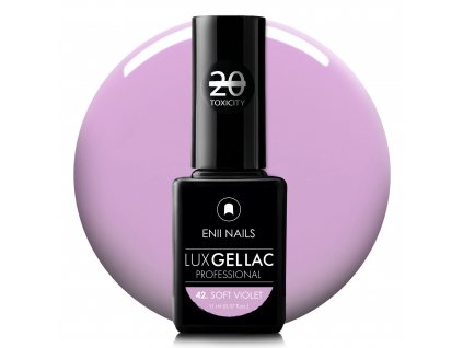 Fialový pastelový gel lak LUX GEL LAC 42