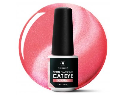 Červený Neon cat eye 4 Apple 5ml