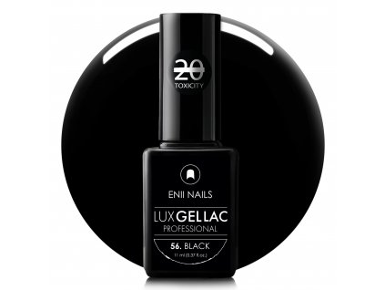 černý gel lak LUX GEL LAC 56