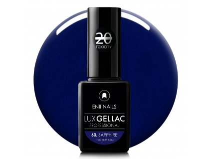 Tmavě modrý gel lak LUX GEL LAC 60