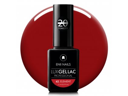 Červený gel lak LUX GEL LAC 62