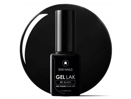 Černý Gel lak 27 black 11ml