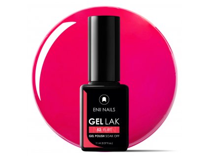 Neonově červený Gel Lak 52 Flirt 11ml