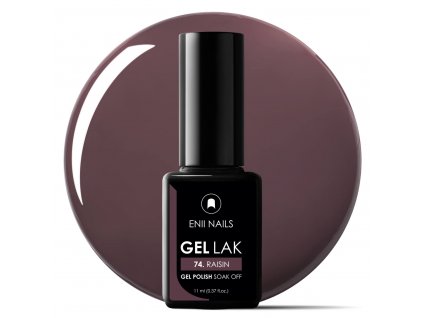 Hnědo fialový Gel lak 74 Raisin 11ml