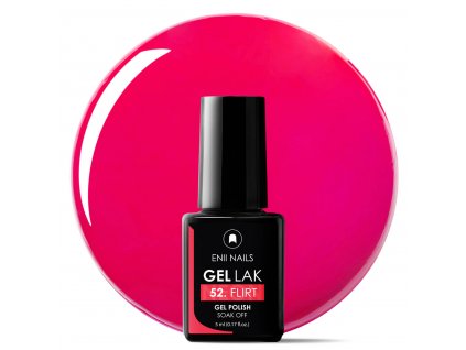 Neonově červený Gel Lak 52 Flirt 5ml