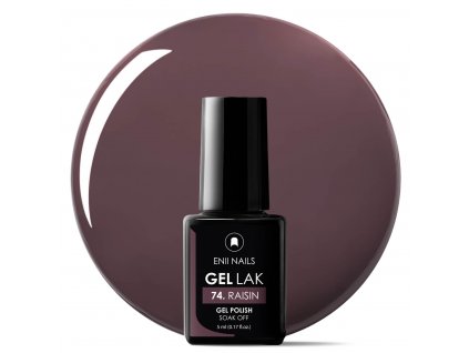 Hnědo fialový Gel lak 74 Raisin 5ml