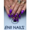 Fialové nehty gelové nehty inspirace