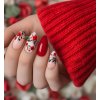 Gel lak 6 Milano red gel lak 26 white square