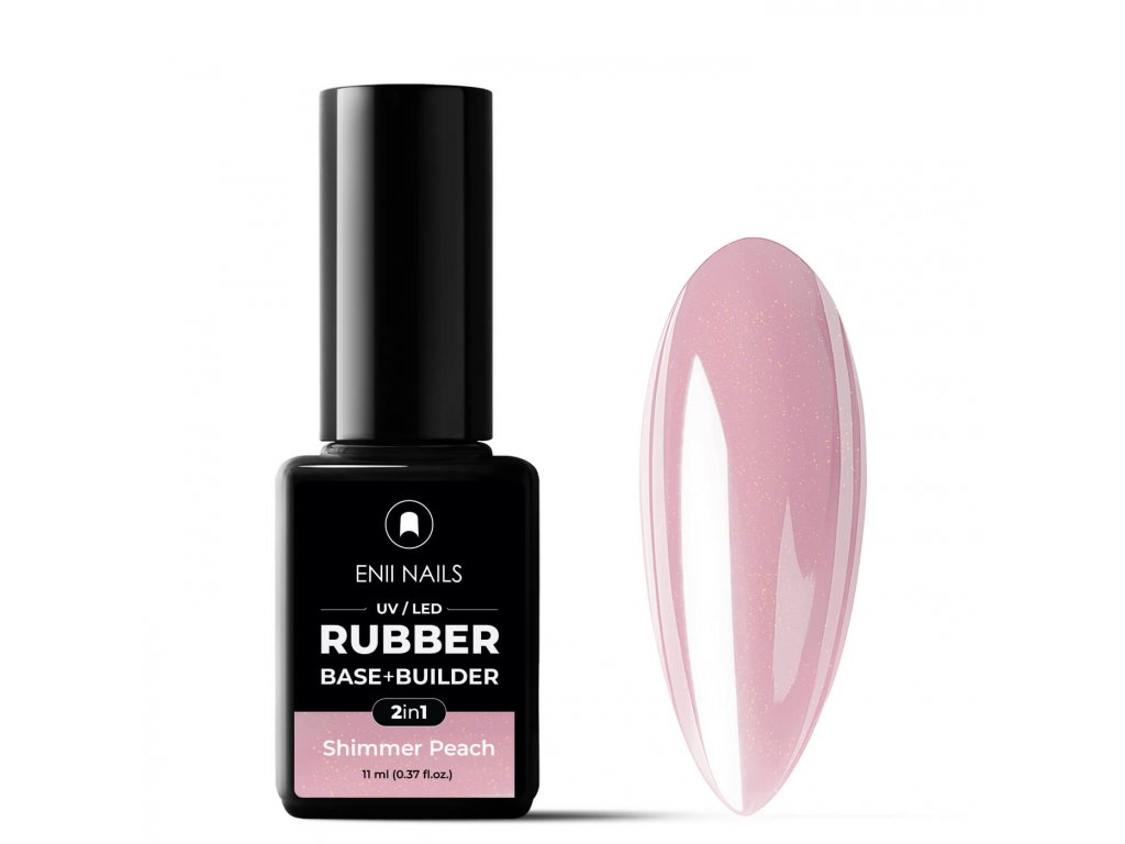 Rubber system shimmer peach 11ml