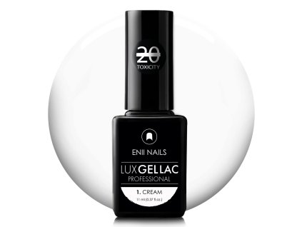 Biely gél lak LUX GEL LAC 1. Cream