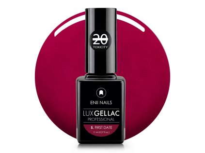 Červený perleťový gel lak LUX GEL LAC 5.