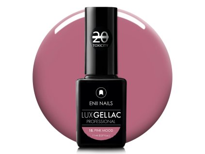 Tmavoružový gel lak LUX GEL LAC 15. Pink Mood
