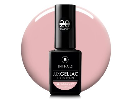 Ružový gél lak LUX GEL LAC 35. Bubble Gum 11 ml