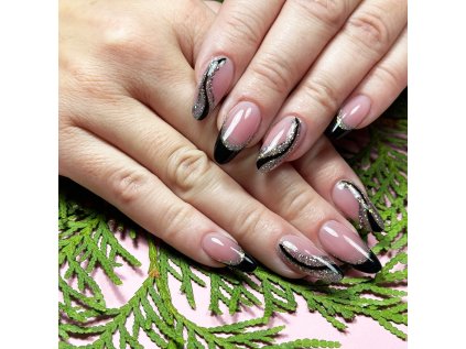 Stavebný gél vo fľaštičke glittrový nude Builder Gel 4 Glitter Nude