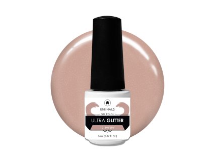 Svetloružový glittrový gel lak 5ml