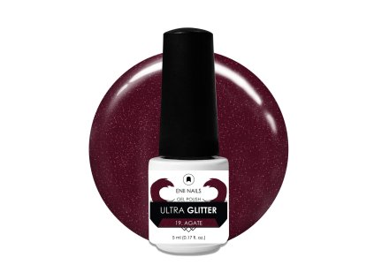 Bordový gel lak Ultra Glitter 5ml