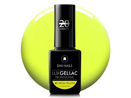 Neónový žltý gél lak LUX GEL LAC 41. Neon Yellow 11 ml