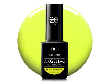 Neónový žltý gel lak LUX GEL LAC 41.