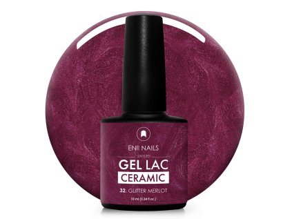 Gel Lac Ceramic 32 Glitter Merlot