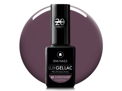 Čokoládový gél lak LUX GEL LAK 63. Chocolate 11 ml