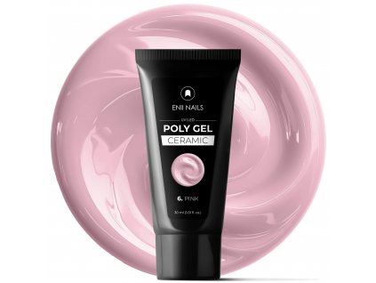 Ružový Poly gel Ceramic v tube 6 Pink 30ml