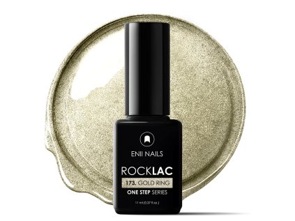 Enii Rocklac 173 zlatý s trblietkami Gold Ring 11ml