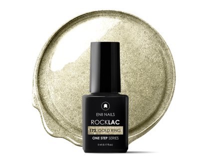 ENII Rocklac 173 strieborný s trblietkami Gold Ring 5ml