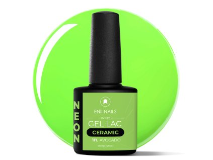 Neónovo zelený Gel lac Ceramic 111 Avocado 10ml