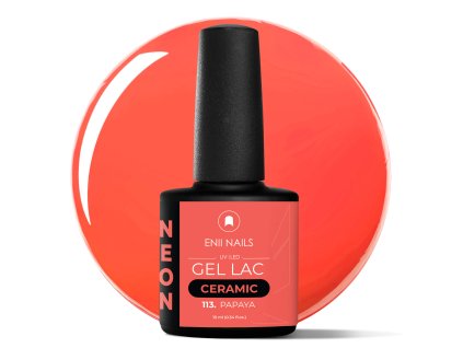 Neónovo Oranžový Gel Lac Ceramic 113 Papaya 10ml