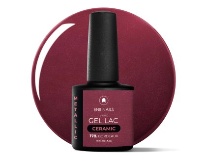 Bordový perleťový Gél Lak Ceramic 178 Bordeaux 10ml