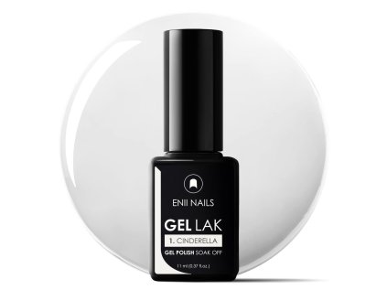 Mliečno biely Gél lak 1 Cinderella 11ml