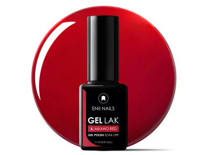 Gél lak Milano Red 11 ml