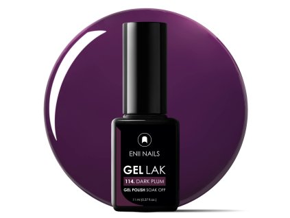 Tmavo fialový Gél lak 114 Dark Plum 11ml