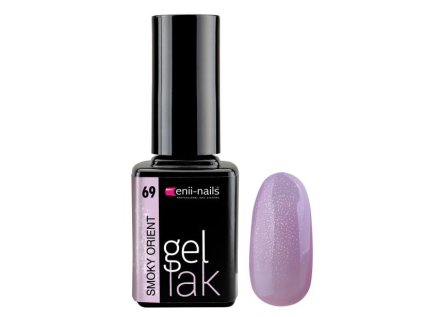 Gel lak 69. Smoky Orient šedý s trblietkami 11ml