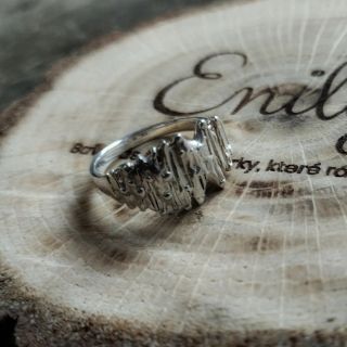 Stříbrný prsten kůra. Ag 925/1000