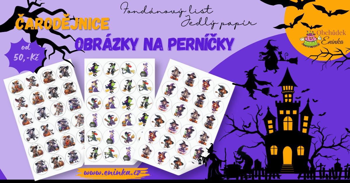 Čarodějnice obrázky na perníčky