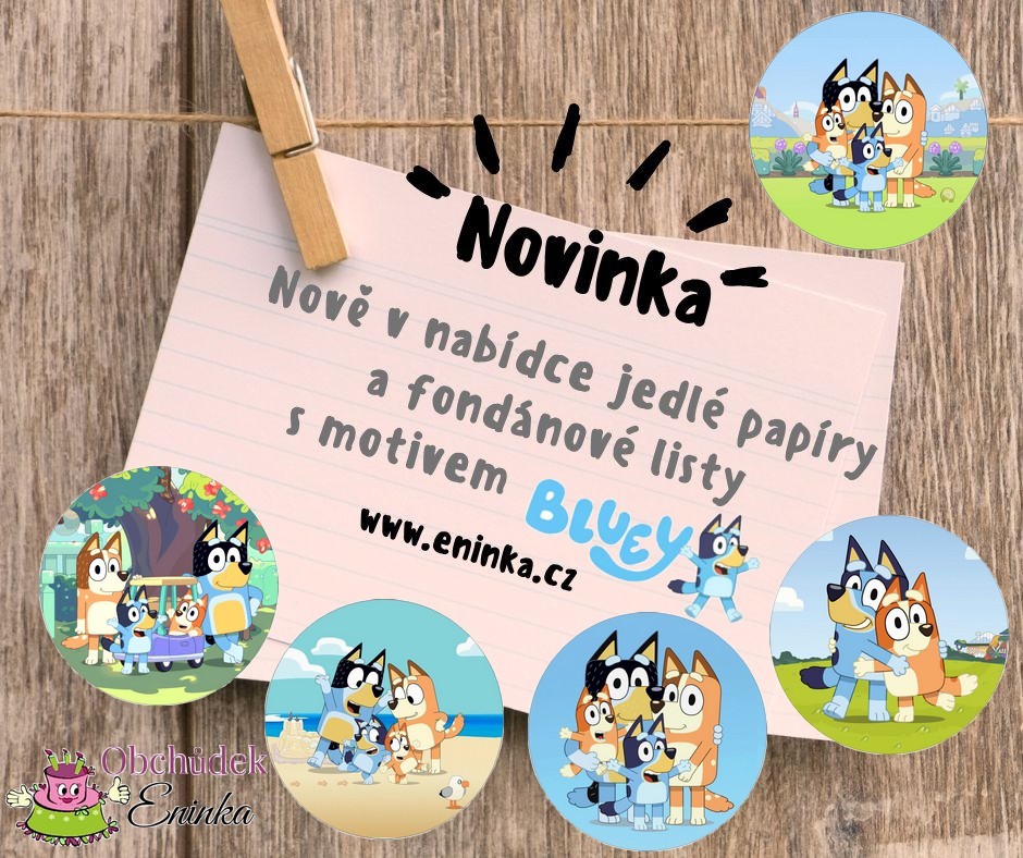 Jedlý papír Bluey