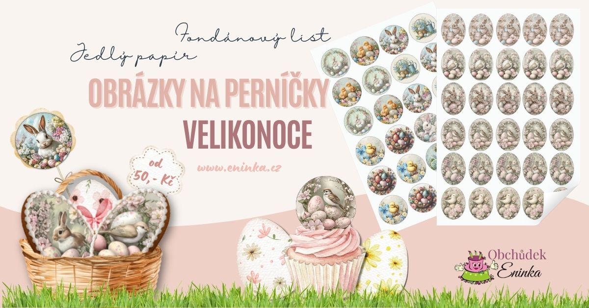 Jedlé obrázky na perníčky Velikonoce