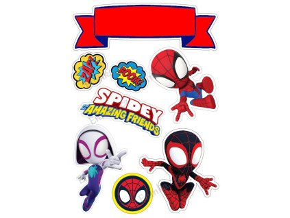 spidey topo de bolo 20 V