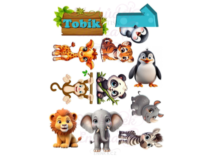 zoo topo de bolo 9 V