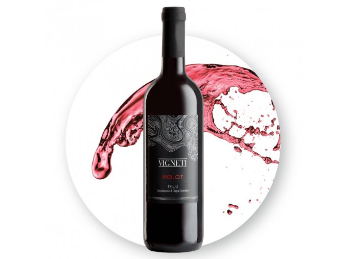 LAD Prosecco Naonis DOC Extra DryMerlot DOC Vigneti backround