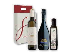 Dárkový balíček Prosecco, víno a olivový olej