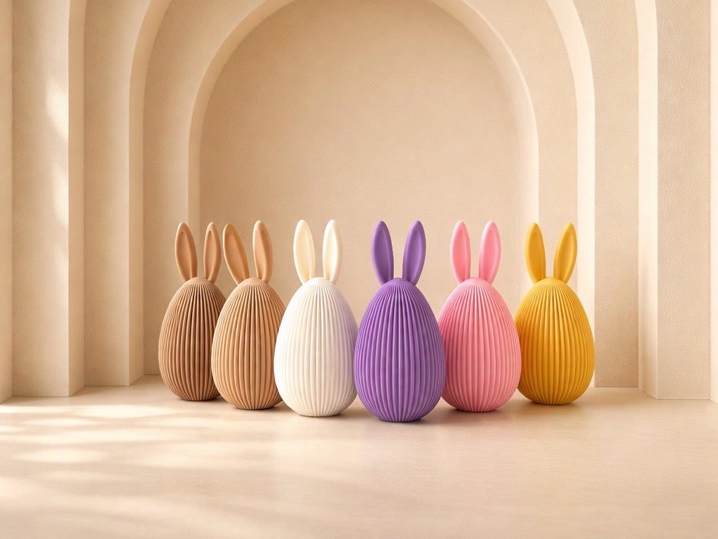 Vajíčko zajíček – minimalistická jarní dekorace