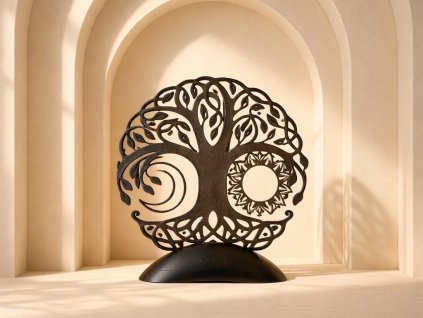 Strom života se sluncem a měsícem